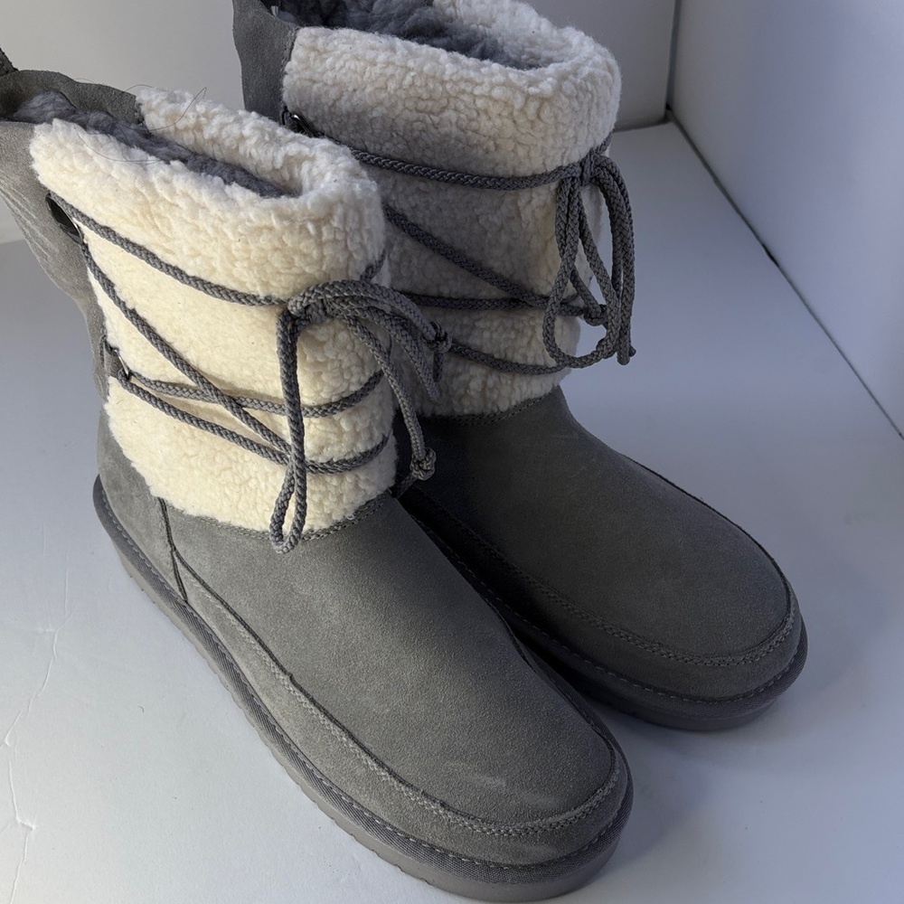 Cozy Gray Women's Boots
